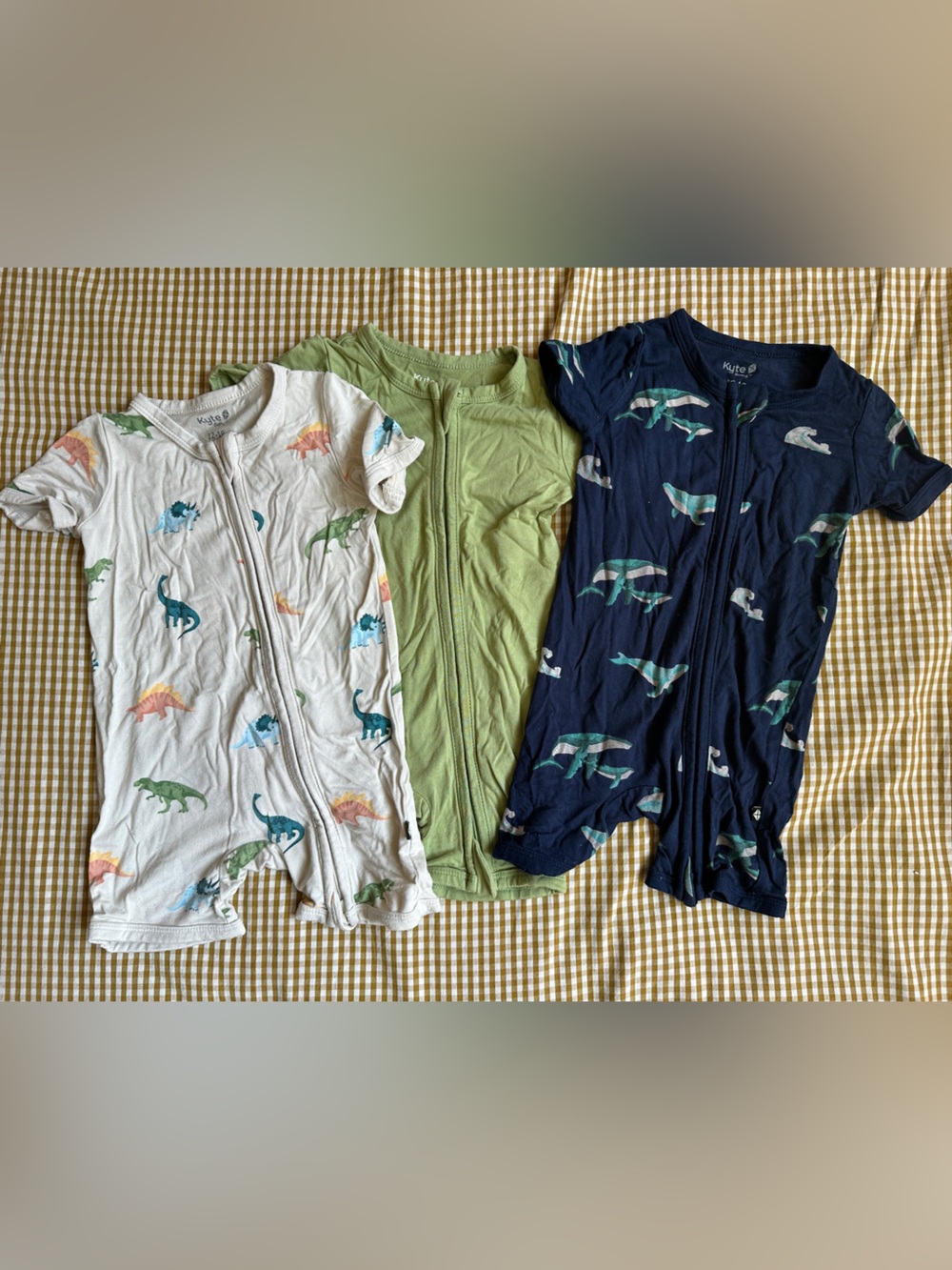 Kyte Baby Zipper Shortie Rompers